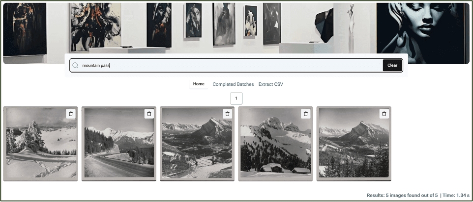 ARKIV 360 AI-powered semantic search interface